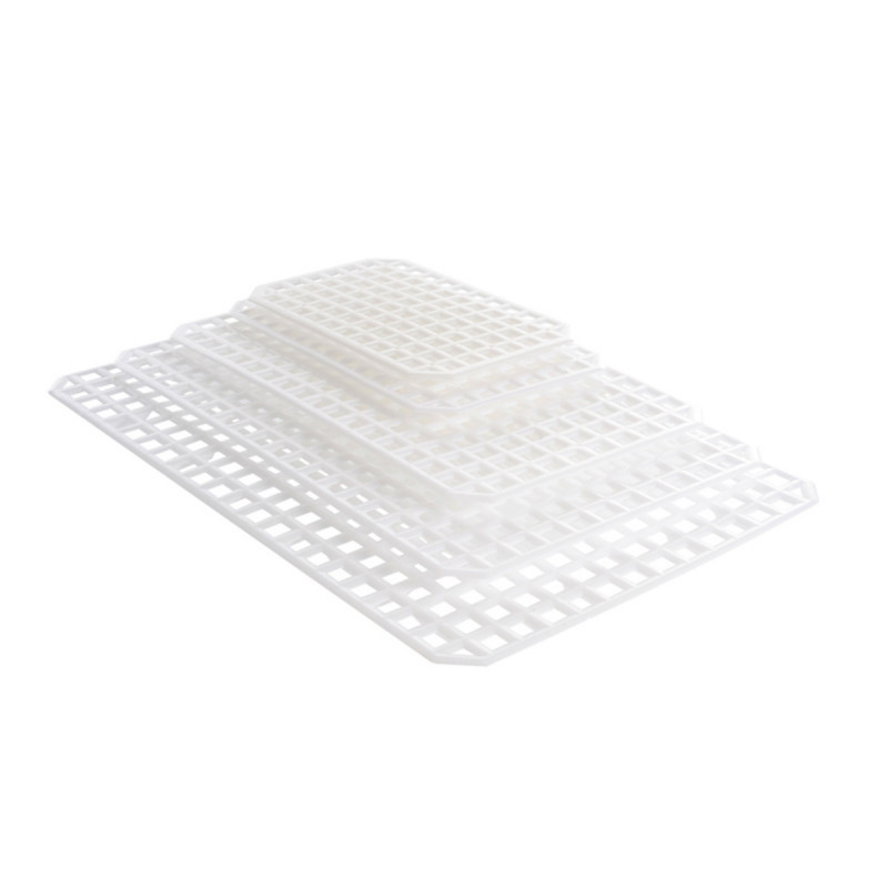 Grille pour bac plat 2L rectangulaire blanc plastique 8 mm x 15,4 cm Gilac