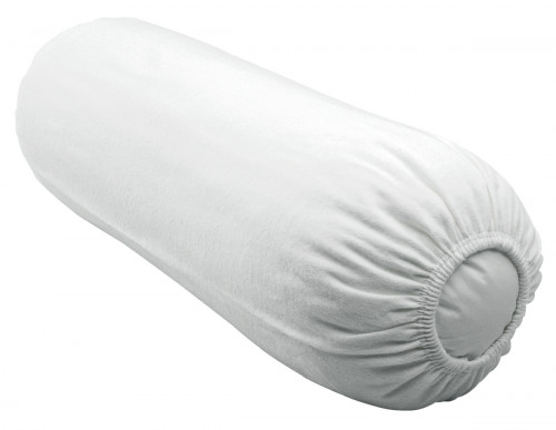 Housse protège-traversin blanc 140 cm 200 g/m² coton