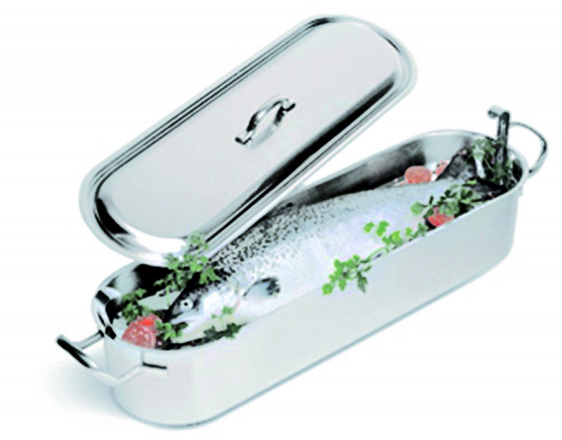 Poissonnière rectangulaire inox 50x19x11 cm Lacor