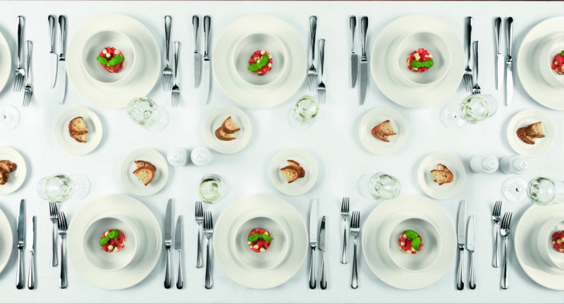 Assiette plate rond ivoire porcelaine vitrifiée Ø 20 cm Banquet Rak