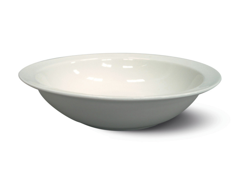 Bol rond ivoire porcelaine vitrifiée 100 cl Ø 23 cm Ska Rak