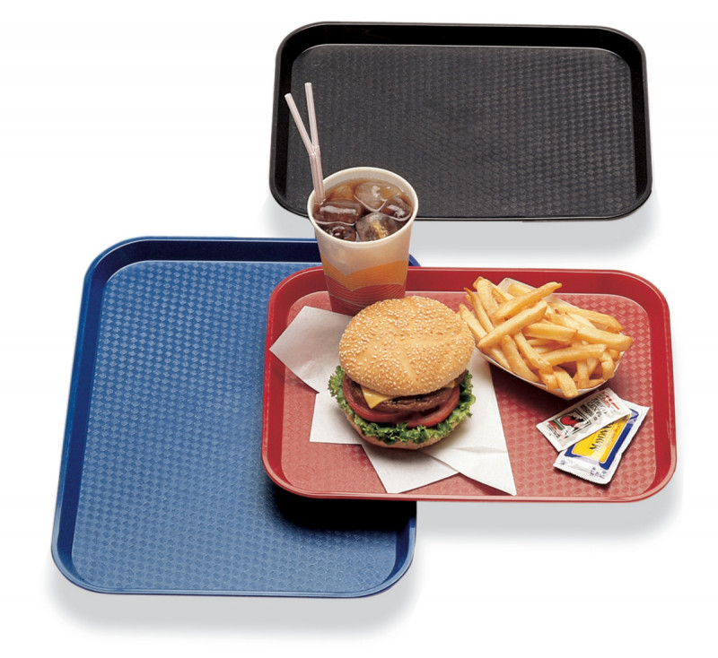 Plateau polypropylène (pp) marron 46x36 cm Fast Food Cambro