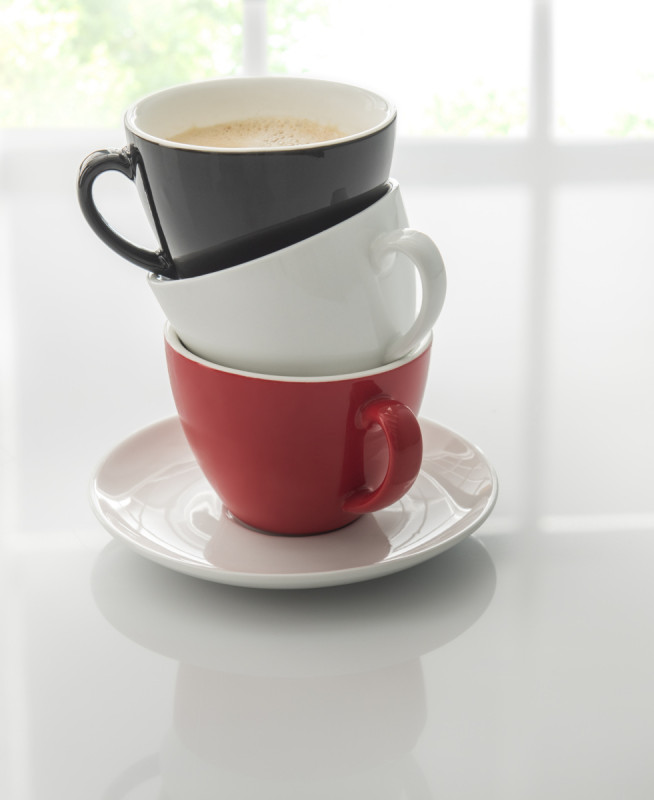 Tasse à déjeuner rond blanc porcelaine 30 cl Ø 10,5 cm Emotions Pro.mundi