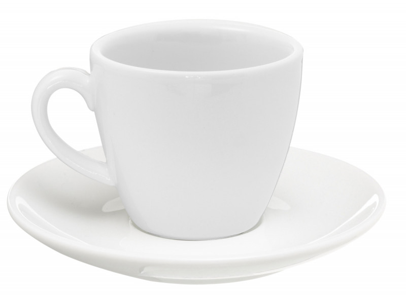 Sous-tasse à déjeuner rond blanc porcelaine Ø 16 cm Emotions Pro.mundi