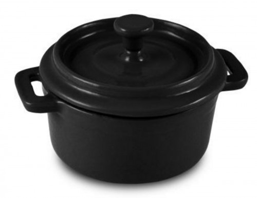 Cocotte avec couvercle fonte d'acier Sans revêtement Avec couvercle Ø 14 cm 6,5 cm 0,5 L
