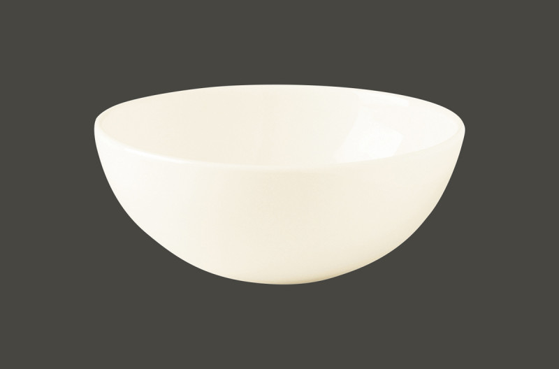 Bol rond ivoire porcelaine vitrifiée 90 cl Ø 20 cm Nano Rak