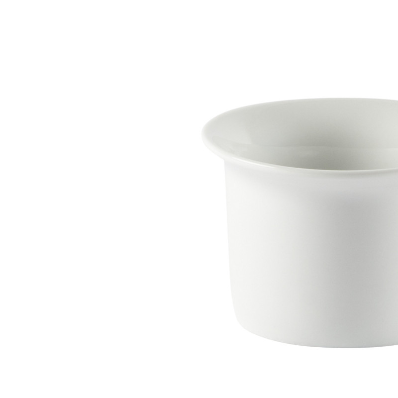 Moule à soufflé rond blanc porcelaine Ø 10 cm Prismo Pro.mundi