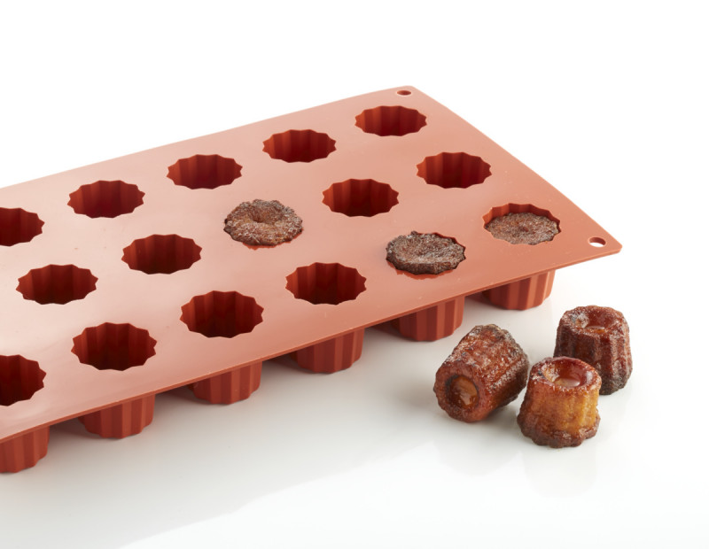 Plaque 18 mini cannelés silicone GN 1/3 29,5x17,5x3,5 cm Pro.cooker