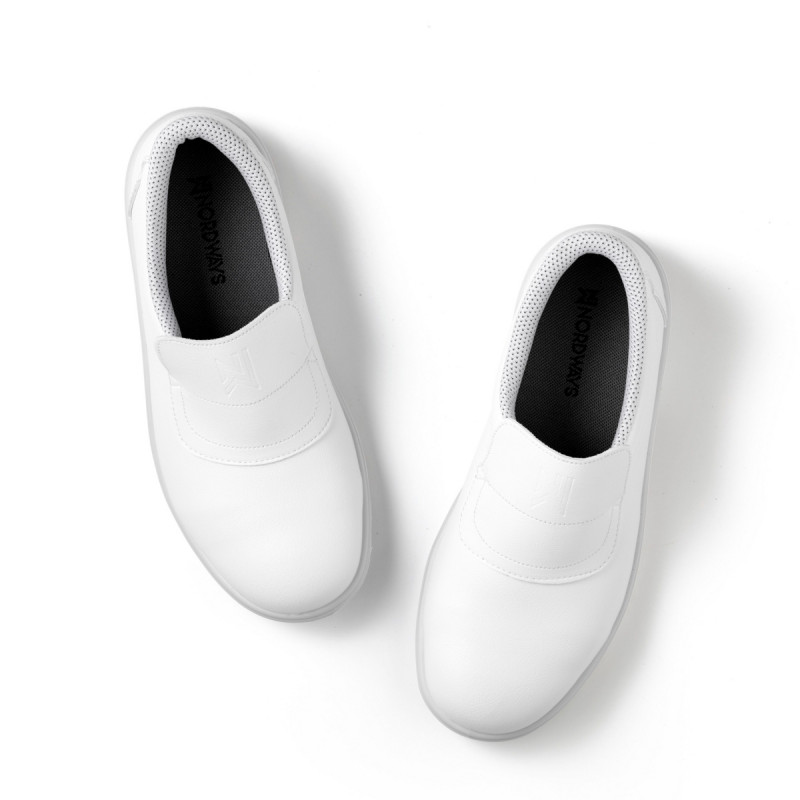 Chaussures mocassin de sécurité mixte blanc 42 Tony Nordways