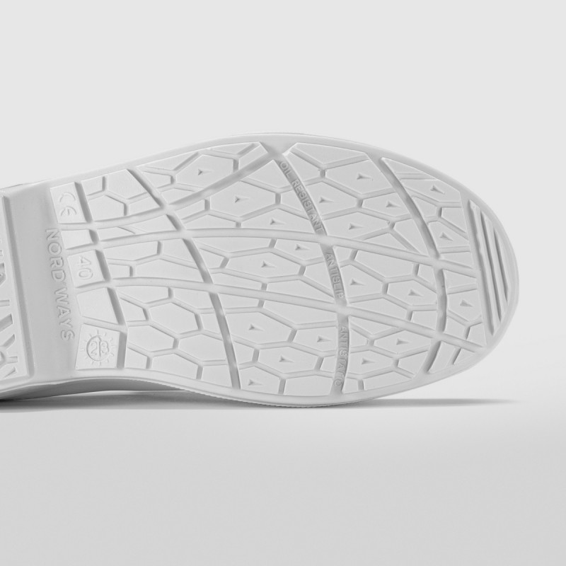 Chaussures mocassin de sécurité mixte blanc 44 Tony Nordways