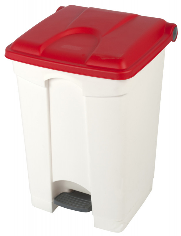 Collecteur à pédale plastique 45 L rouge Probbax