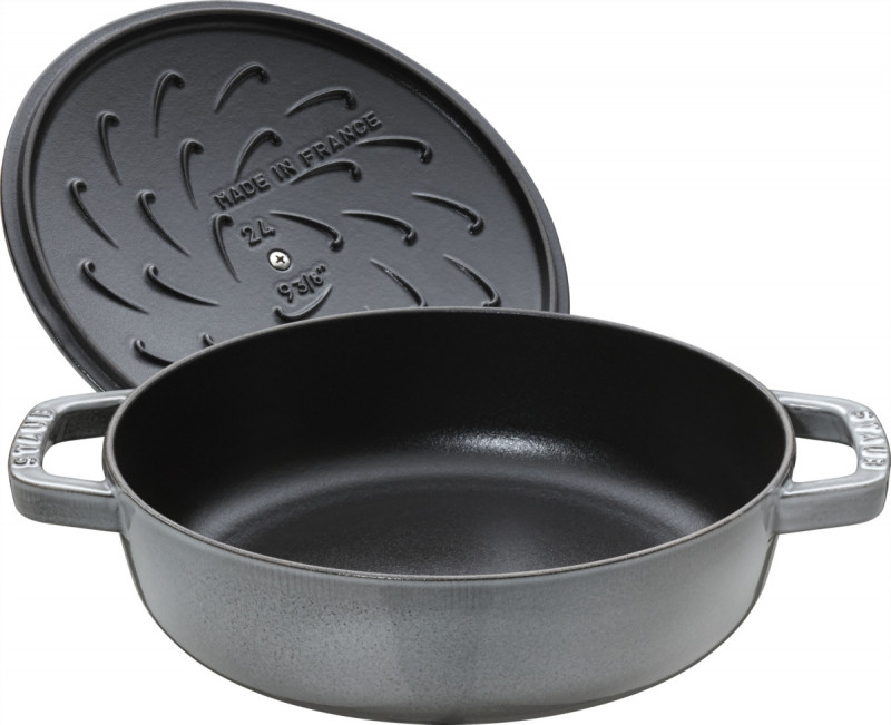 Sauteuse fonte d'acier Ø 24 cm 11,6 cm 2,4 L Chistera Staub