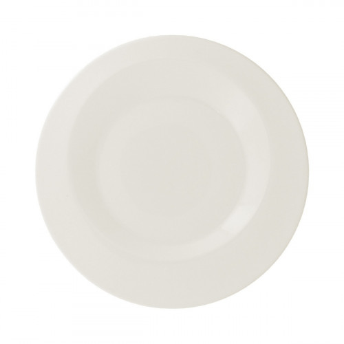 Assiette plate rond ivoire porcelaine vitrifiée Ø 20,5 cm Giro Rak
