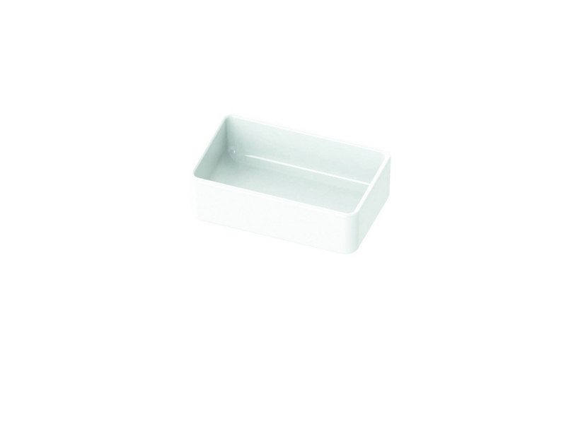 Sucrier rectangulaire blanc porcelaine vitrifiée 15 cl 11,6 cm Brasserie Astera