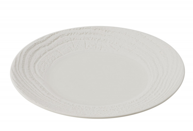 Assiette coupe plate rond ivoire porcelaine culinaire Ø 31 cm Arborescence Revol