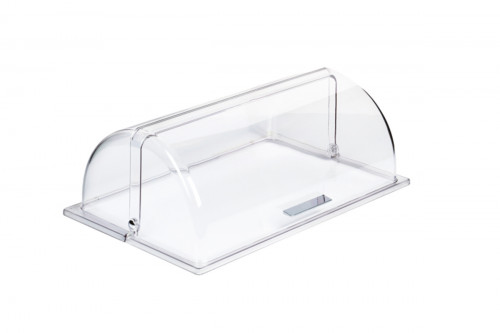 Couvercle roll top pour panier GN 1/1 rectangulaire transparent plastique 53 cm Gn Line Aps