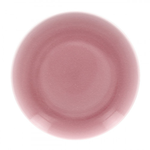 Assiette coupe plate rond rose porcelaine vitrifiée Ø 30,7 cm Vintage Rak