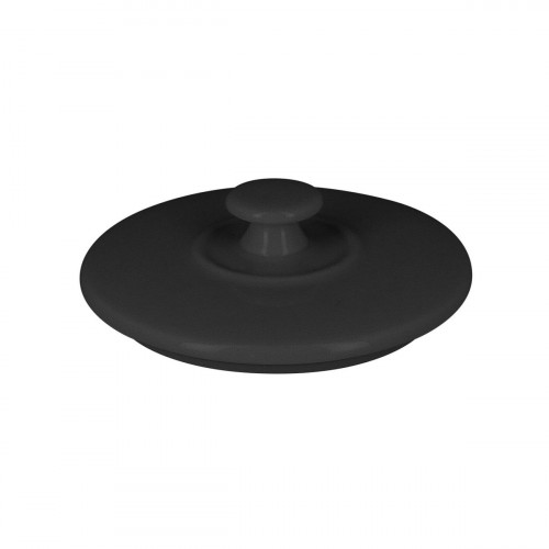 Couvercle pour cocotte rond noir porcelaine vitrifiée Ø 8,5 cm Chefs Fusion Rak