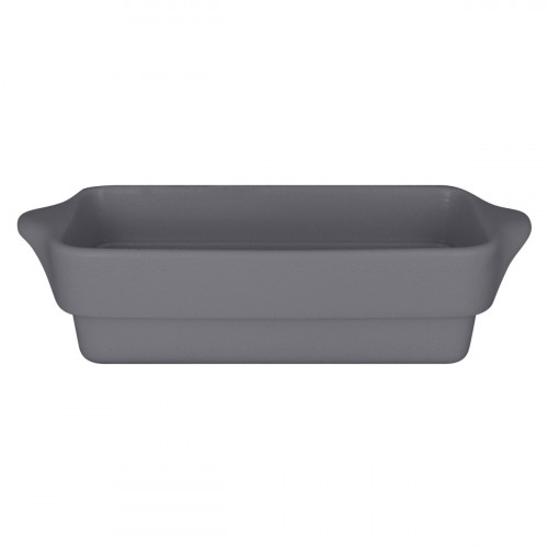 Terrine rectangulaire gris porcelaine vitrifiée 24x10 cm Chefs Fusion Rak