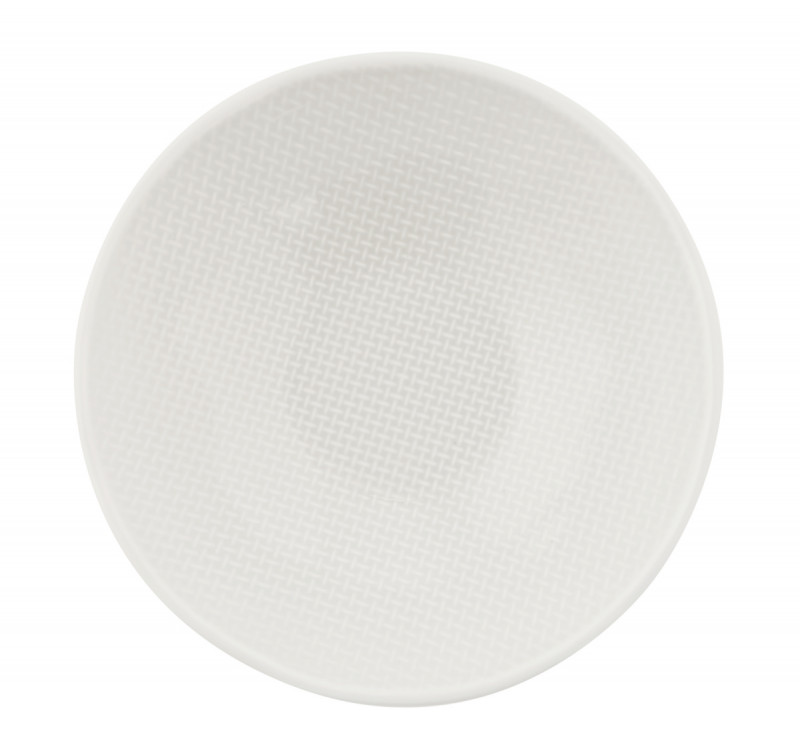 Coupelle rond blanc grès émaillé Ø 13,5 cm Linen Vaisselle Pro.mundi