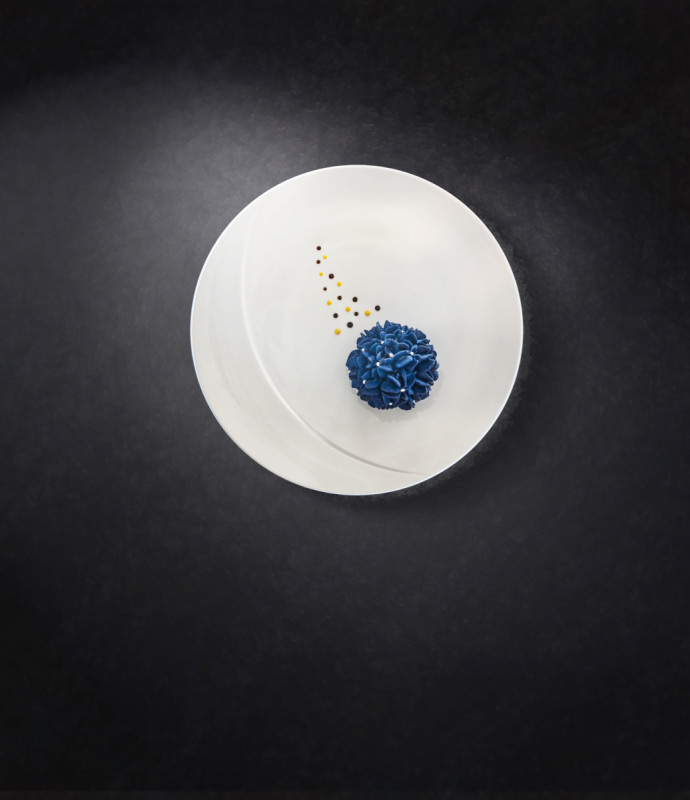 Assiette plate rond blanc porcelaine vitrifiée Ø 10,9 cm Moon Rak