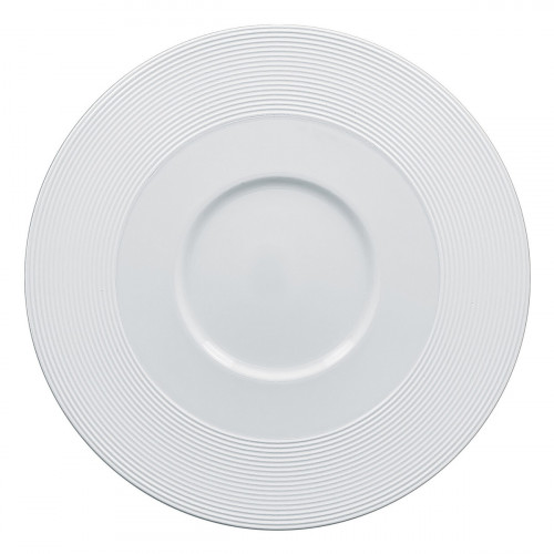 Assiette plate rond blanc porcelaine vitrifiée Ø 28,7 cm Evolution Rak