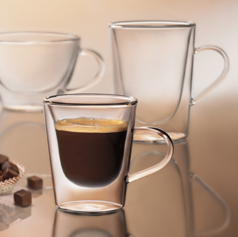 Tasse à café rond transparent verre borosilicate 12 cl Ø 7 cm Thermic Glass Luigi Bormioli