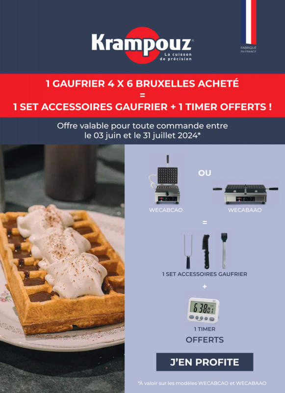 Gaufrier WECABA 230v 2 pièces Krampouz