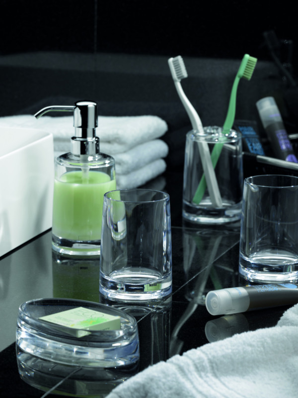 Distributeur de savon transparent plastique Sinfonie