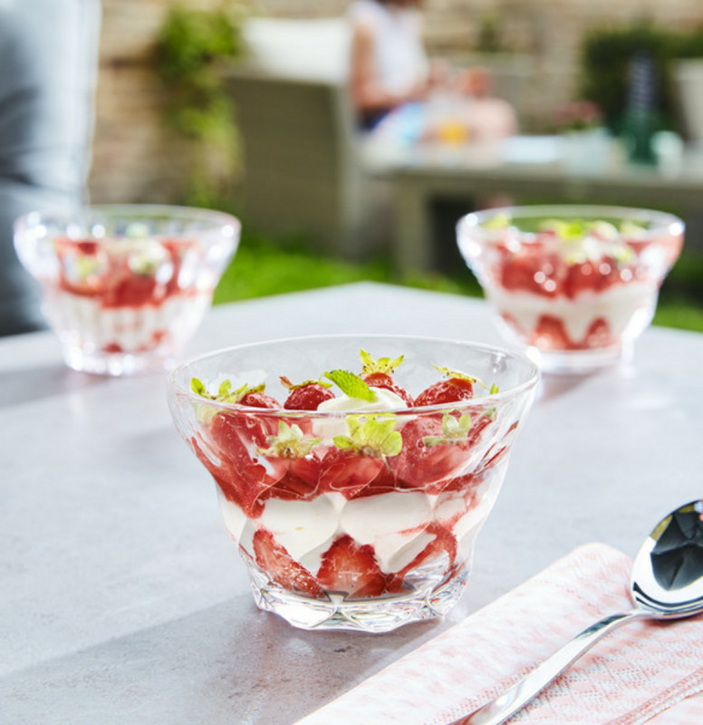 Coupe à glace rond transparent verre Ø 11,9 cm Maeva Diamant Arcoroc