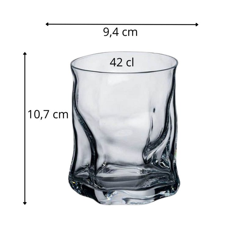 Gobelet forme basse verre 42 cl Sorgente Bormioli Rocco