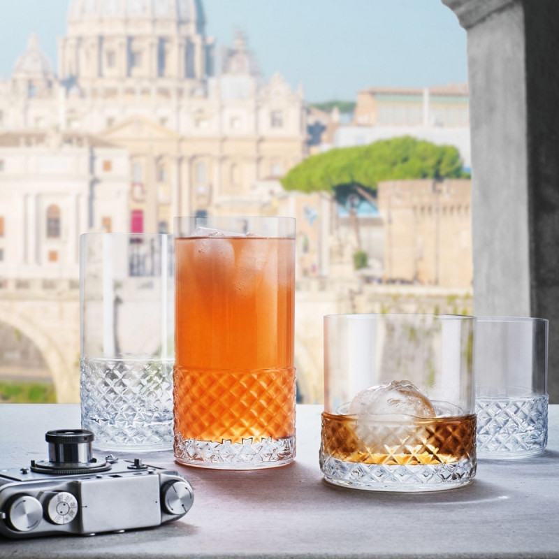 Gobelet forme haute verre cristallin 48 cl Roma 1960 Luigi Bormioli