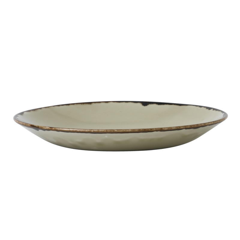 Assiette creuse rond beige porcelaine vitrifiée Ø 25,6 cm Harvest Dudson