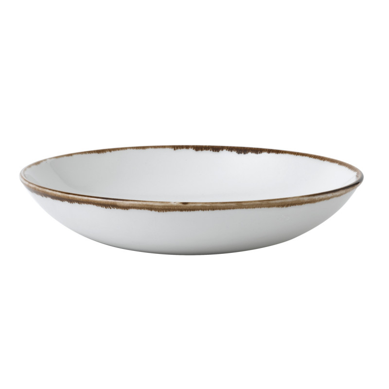 Assiette coupe creuse rond blanc porcelaine vitrifiée Ø 18,2 cm Harvest Dudson