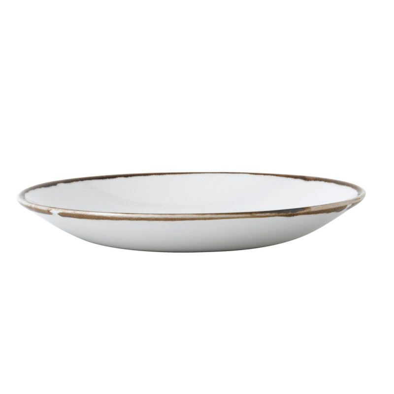 Assiette creuse rond blanc porcelaine vitrifiée Ø 25,6 cm Harvest Dudson