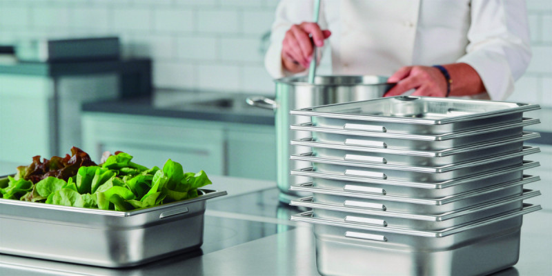 Bac GN 1/1 inox 18/10 P2 cm 2,8 L Pujadas