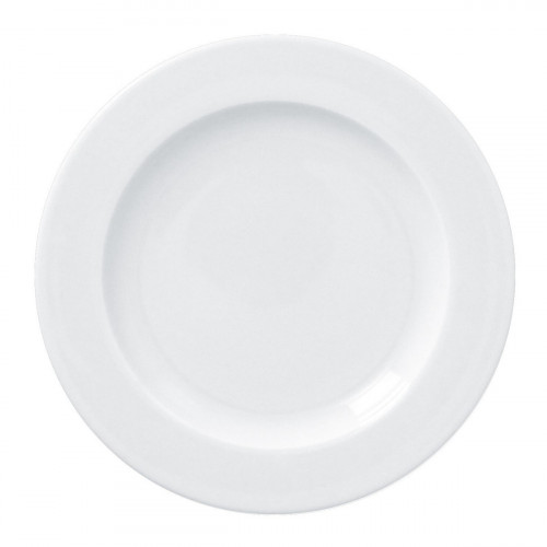 Assiette plate rond blanc porcelaine vitrifiée Ø 18,8 cm Access Rak