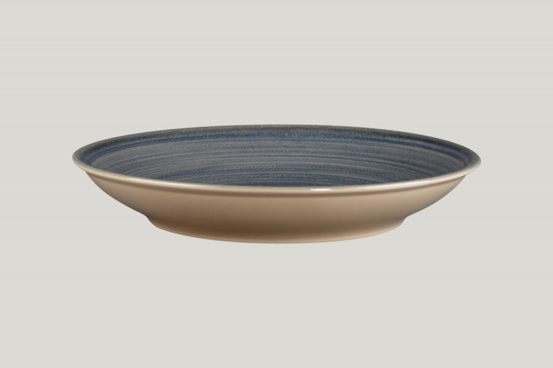 Assiette coupe creuse rond gris porcelaine Ø 28 cm Rakstone Spot Rak