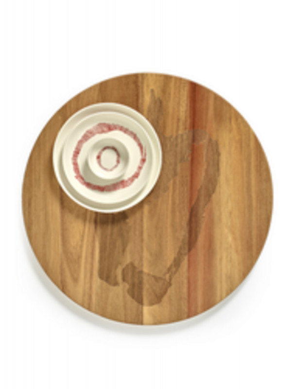 Plateau de présentation rond marron acacia Ø 35 cm Feast By Ottolenghi Serax