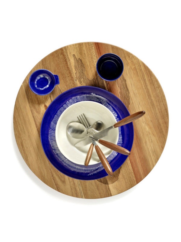 Plateau de présentation rond marron acacia Ø 35 cm Feast By Ottolenghi Serax