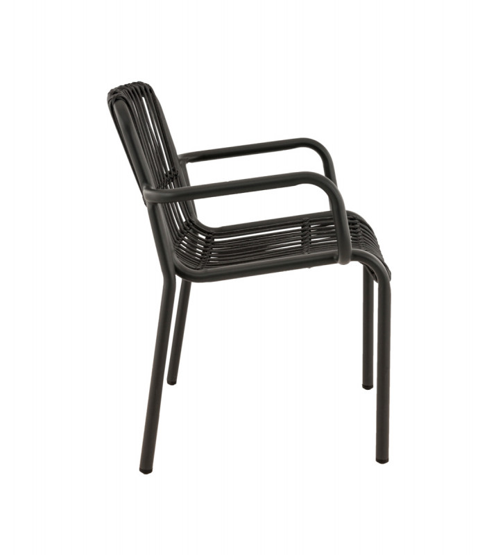 Fauteuil noir 80x62x63 cm Concorde