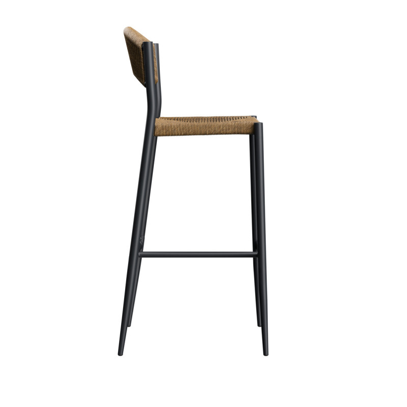 Tabouret de bar paille 104x46x58 cm Breda