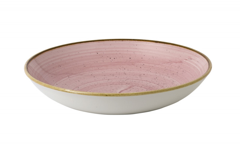 Assiette coupe rond Petal Pink porcelaine vitrifiée Ø 28,8 cm Stonecast Churchill