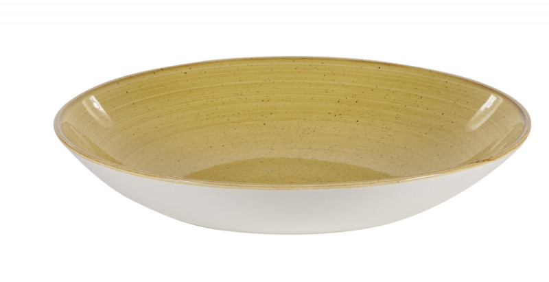 Assiette creuse rond Mustard porcelaine vitrifiée Ø 31 cm Stonecast Churchill