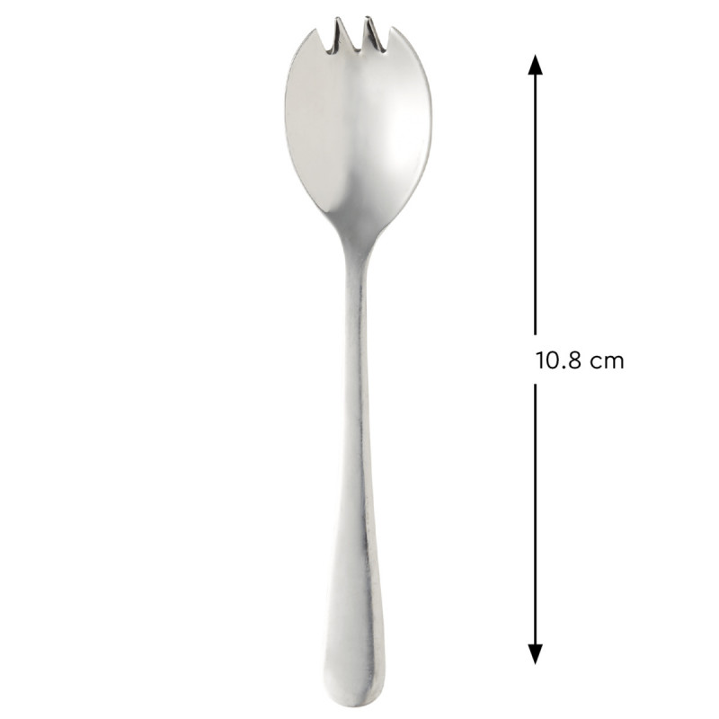 Cuillère amuse-bouche gris inox 10,8 cm Hedonie Pro.mundi