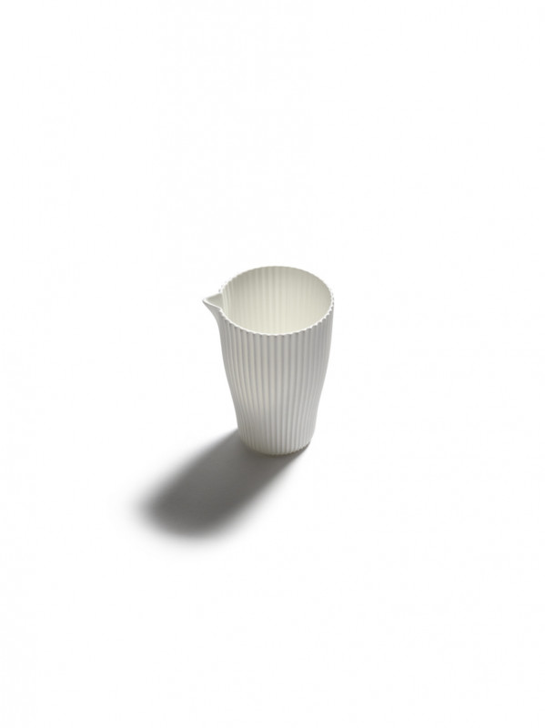 Crémier/saucière rond blanc porcelaine bone china Ø 7,5 cm Nido Serax