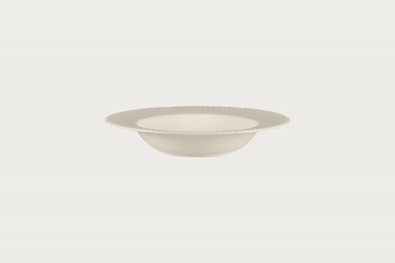 Assiette creuse rond blanc porcelaine bone china Ø 22,8 cm Spectra Rak