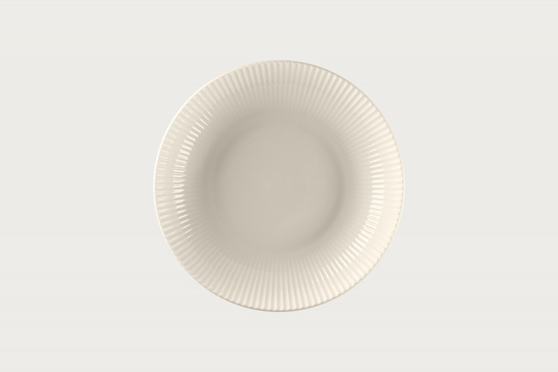 Assiette coupe creuse rond blanc porcelaine bone china Ø 26,6 cm Spectra Rak