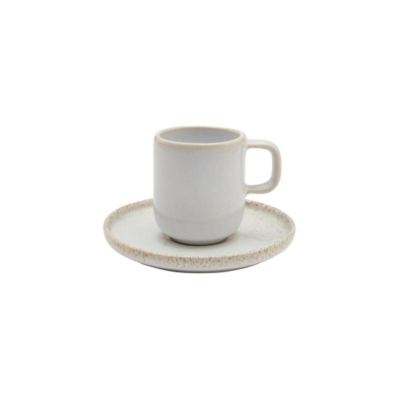 Tasse expresso rond beige grès émaillé 9 cl Ø 5,5 cm Sand Accolade