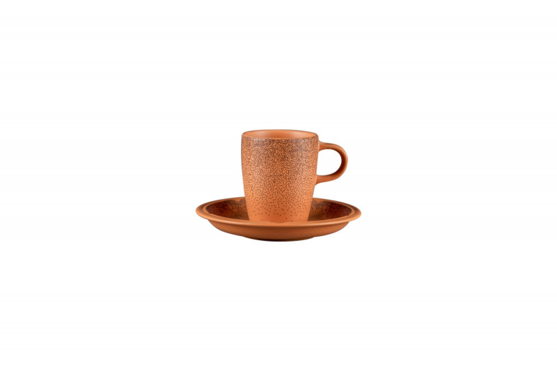 Sous tasse à café/thé rond Tero Décor Denia porcelaine Ø 15 cm Earth Rak